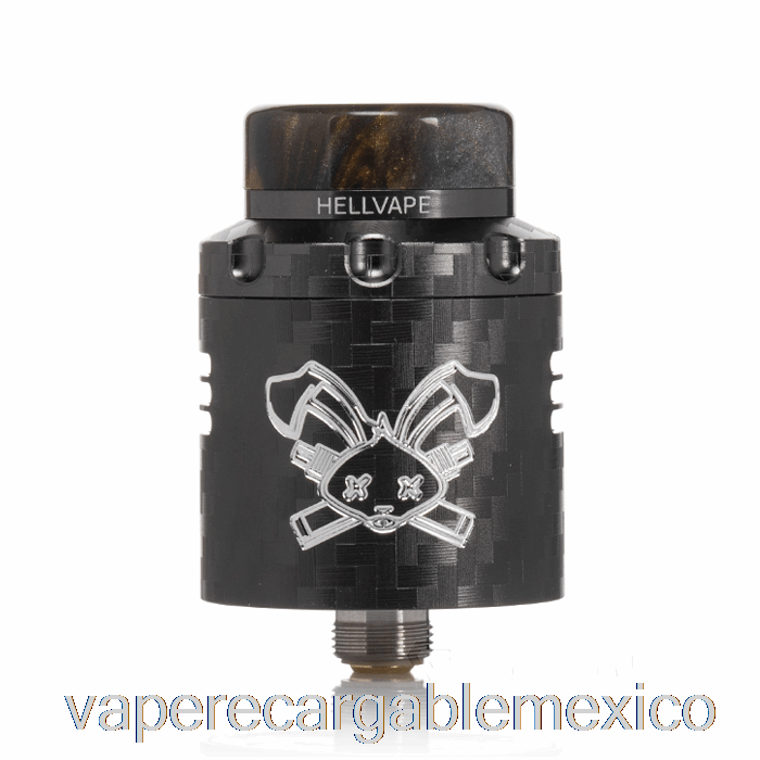 Vape Recargable Hellvape Dead Rabbit V3 24mm Rda Bronce Fibra De Carbono
